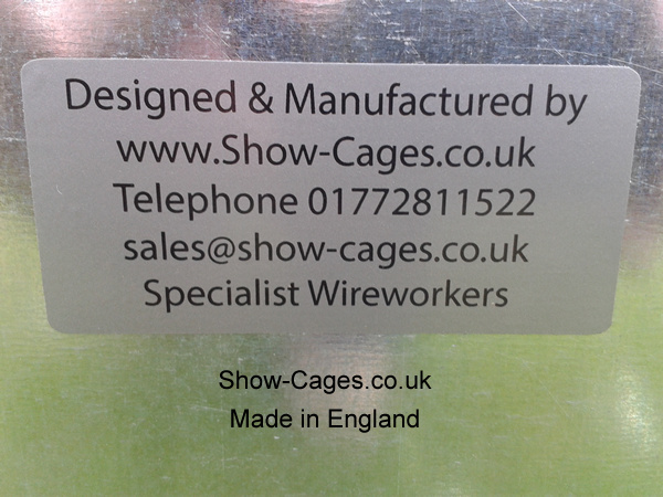 Show Cages Made in England